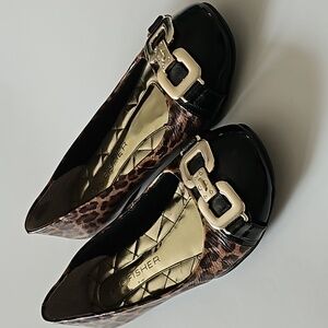 Marc Fisher Leopard Ballet Flats Size 8